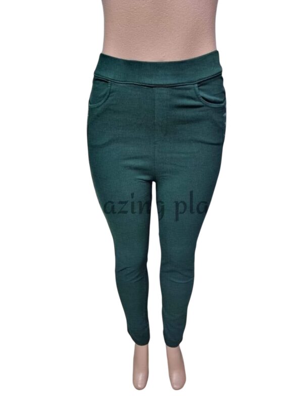 Green Stretch Pants