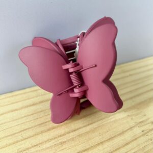 Medium butterfly hair clip - Pink