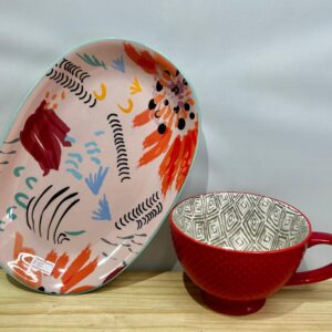 Ceramic cup & plate set