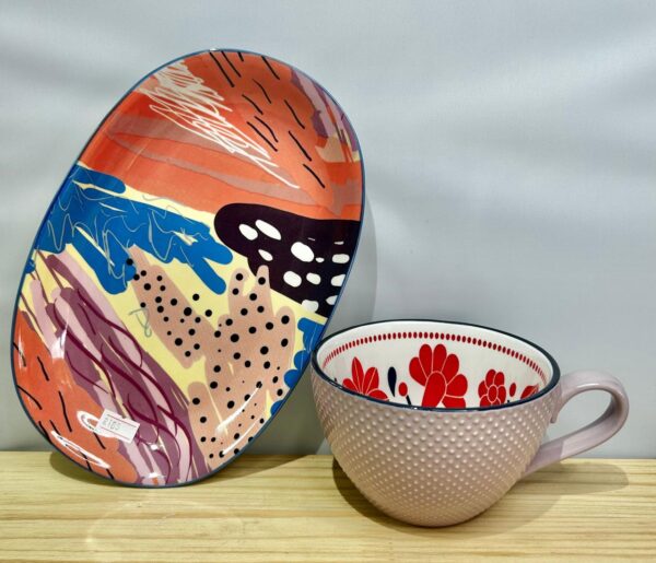 Ceramic cup & plate set