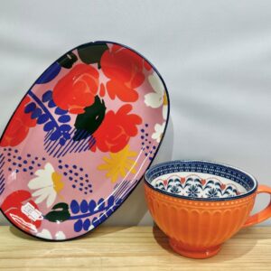 Ceramic cup & plate set