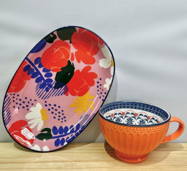 Ceramic cup & plate set