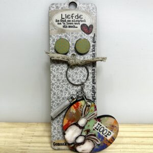 Key Chain Earring Set
