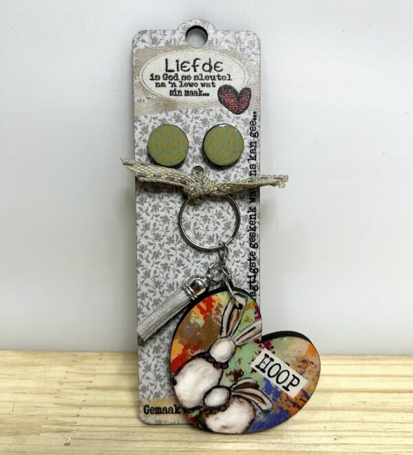 Key Chain Earring Set