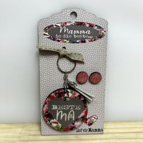 Key Chain Earring Set