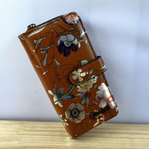 Brown Floral Wallet