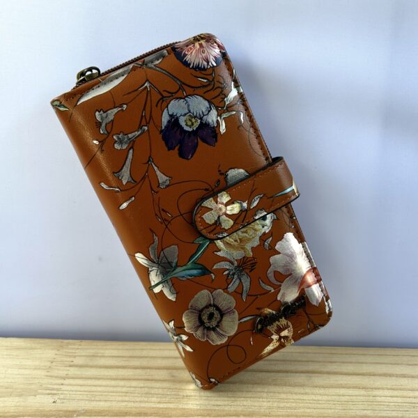 Brown Floral Wallet