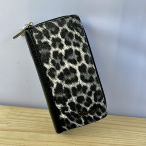 Black Leopard Print Wallet