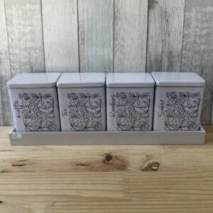 Tea, Coffee, Sugar Tins
