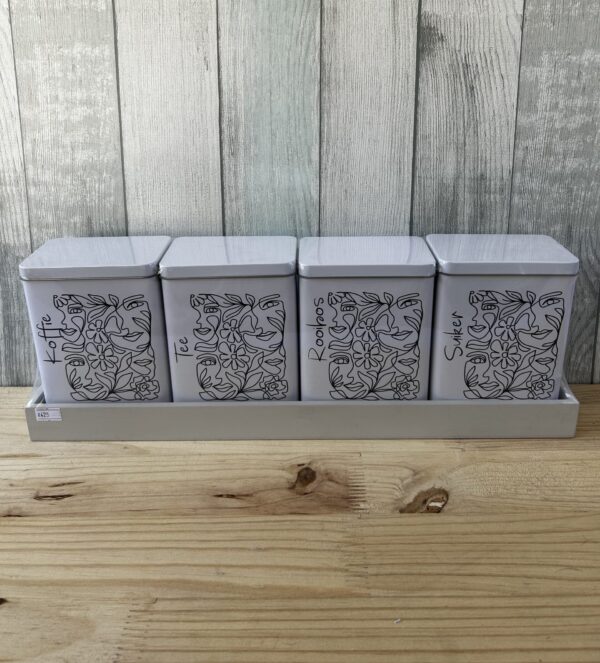 Tea, Coffee, Sugar Tins