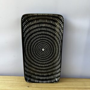 Black And White Ceramic Plate