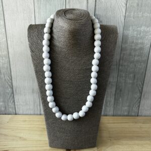 White Wooden Beads
