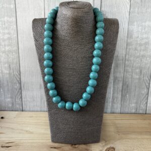Turquoise Wooden Beads
