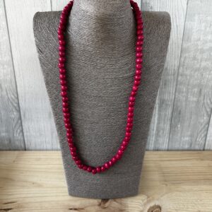 Pink Wooden Beads