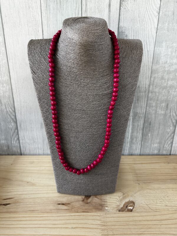 Pink Wooden Beads