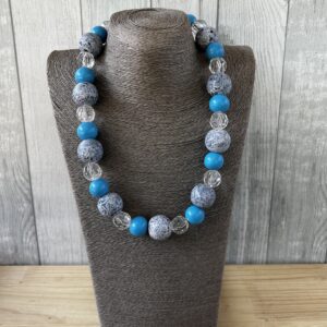 Blue Combo Wooden Beads