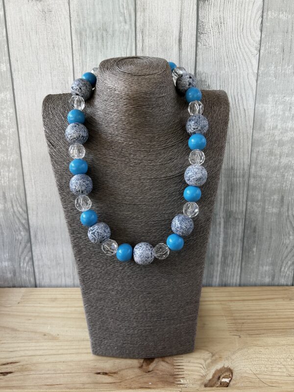 Blue Combo Wooden Beads