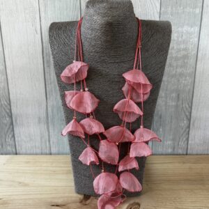 Pink Silky Petal Necklace