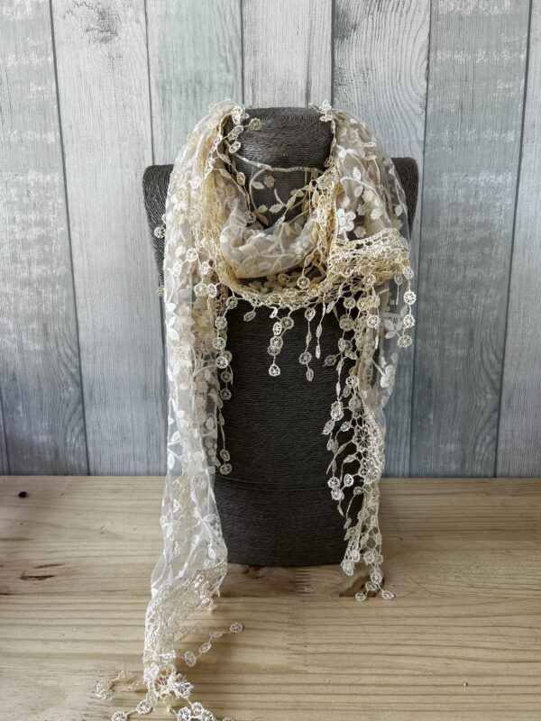 Cream Summer Scarf