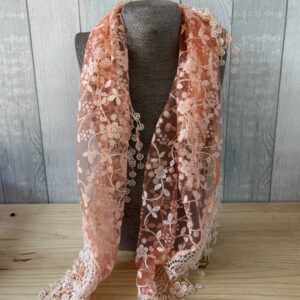 Coral Summer Scarf