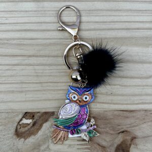 Colorful Owl Key Chain