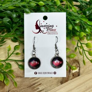 Protea Glass Dome Earrings