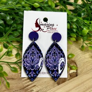 Purple Earrings