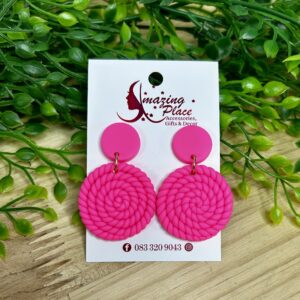 Bright Pink Earrings