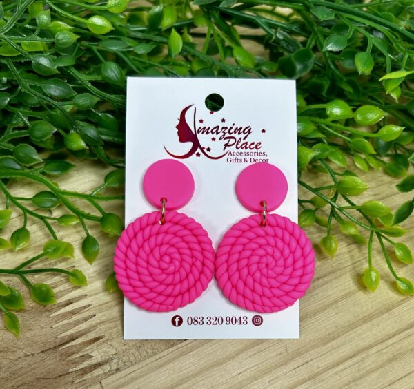 Bright Pink Earrings