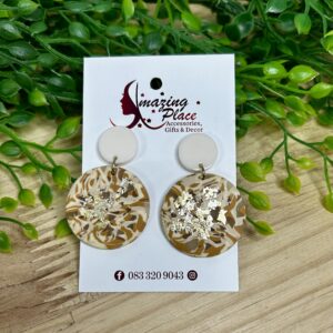 Natural Marble Effect Clay Earrings