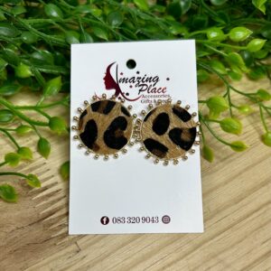 Animal Print Earring Studs