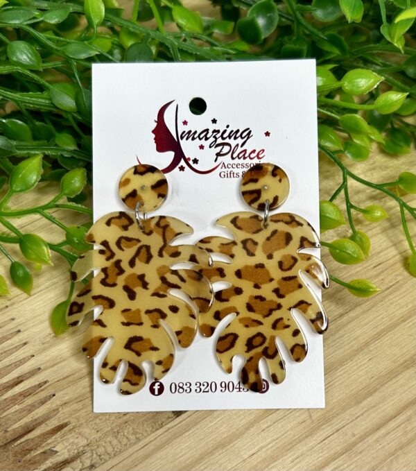 Leopard Print Earrings