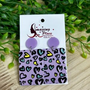 Purple Earrings