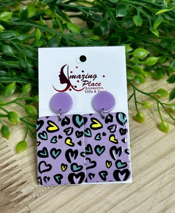 Purple Earrings