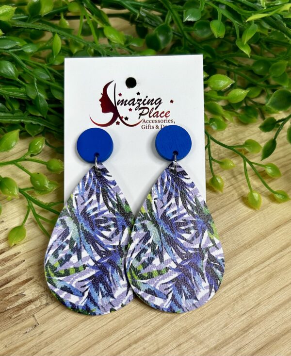 Blue Tropical Earrings