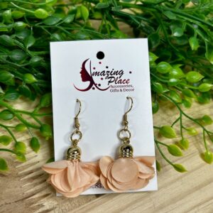 Peach Petal Earrings