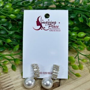 Pearl White Earrings