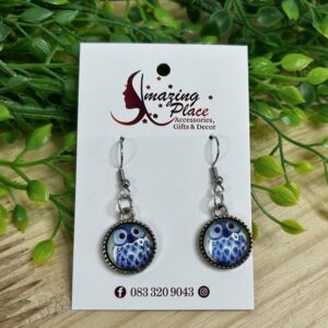 Blue Owl Earrings