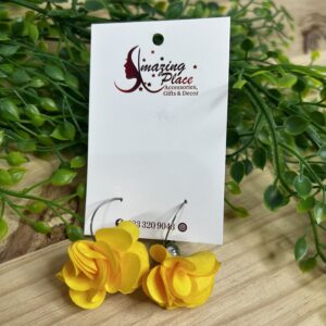 Yellow Petal Earrings