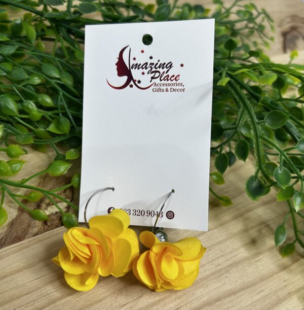 Yellow Petal Earrings