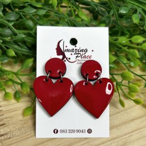 Red Heart Earrings