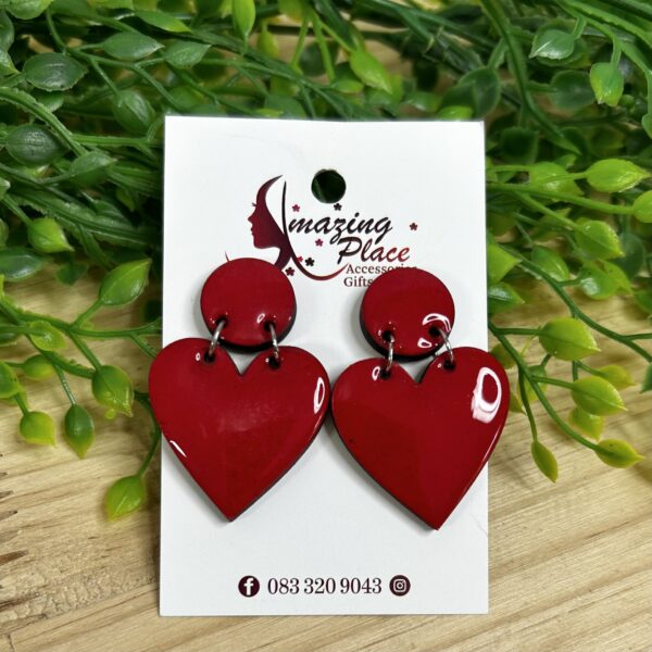 Red Heart Earrings