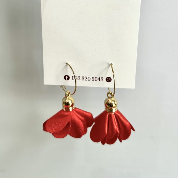 Copper Petal Earrings - Image 2
