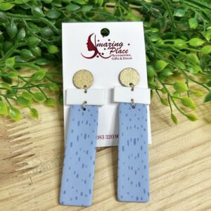 Long Blue Earrings