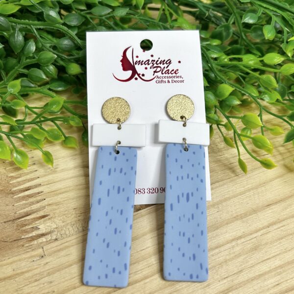 Long Blue Earrings