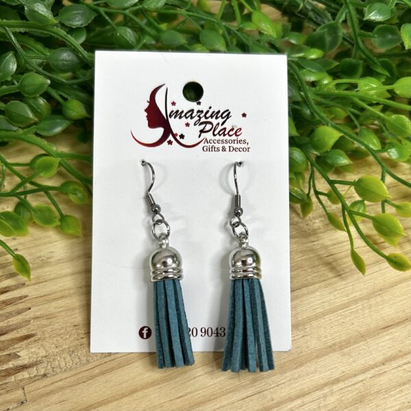 Turquois Tassel Earrings