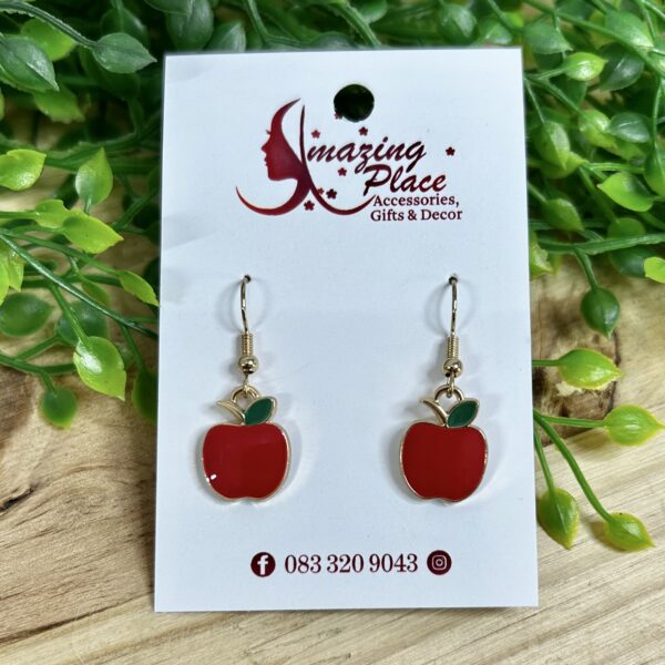 Red Apple Earrings