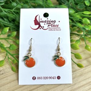 Orange Fruit Earrings