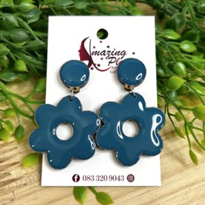 Blue Flower Earrings
