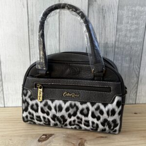 Dark Leopard Print Purse
